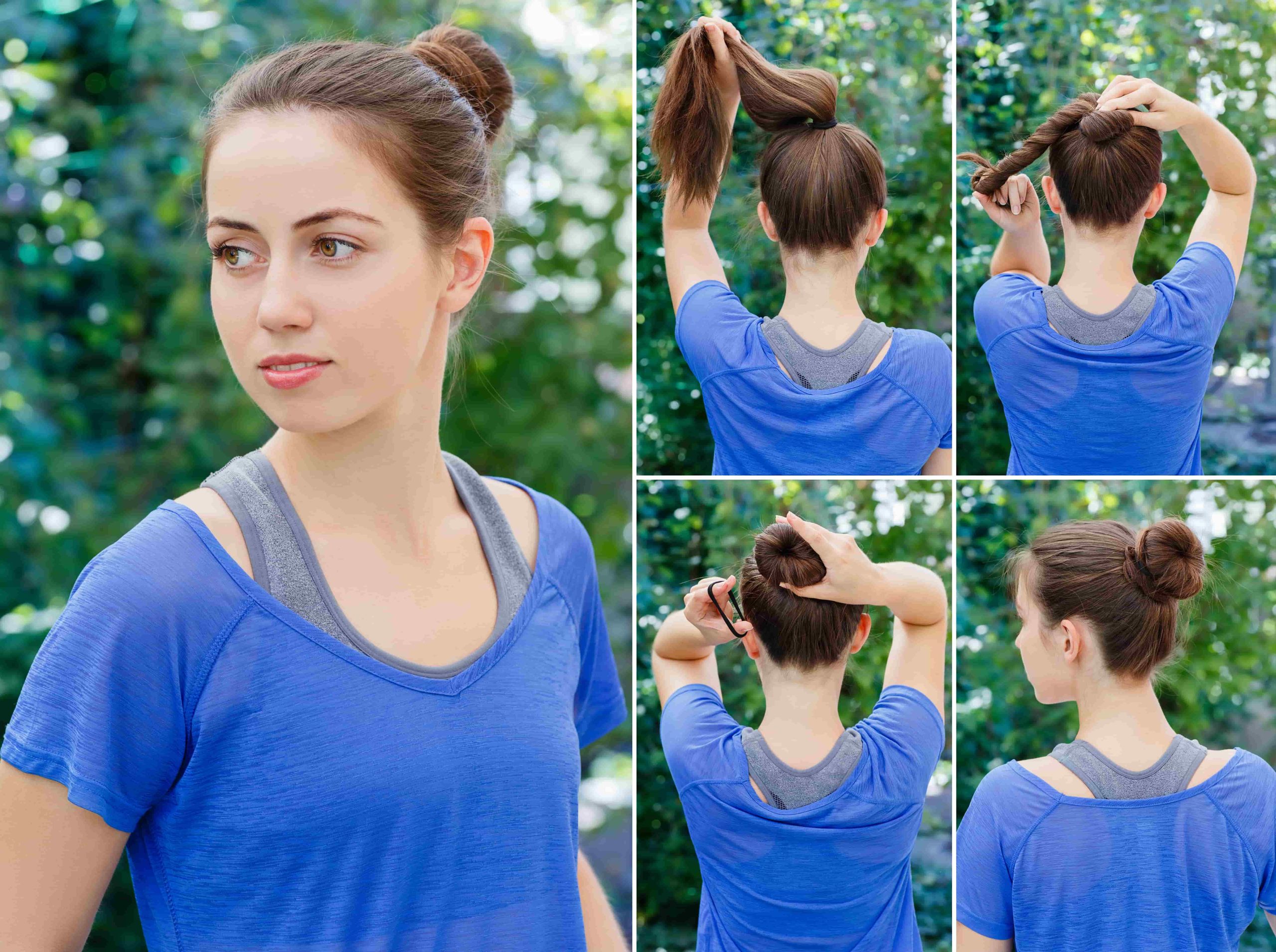 tuto pour réaliser un chignon pour le sport